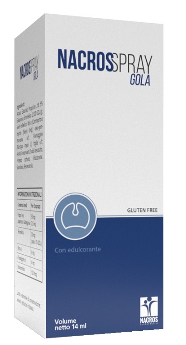 NACROS SPRAY GOLA 14 ML - Farmacia De Pasquale