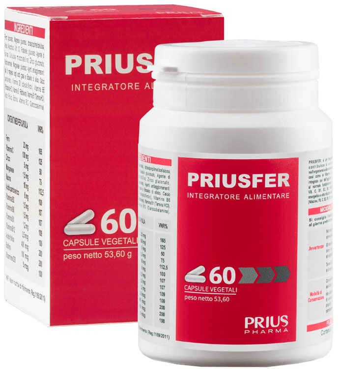 PRIUSFER 60 CAPSULE - Farmacia De Pasquale