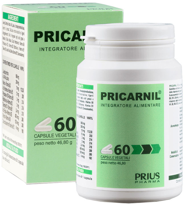 PRICARNIL 30 CAPSULE - Farmacia De Pasquale
