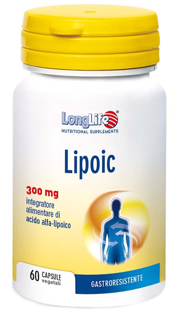LONGLIFE LIPOIC 300 MG 60 CAPSULE VEGETALI DA 500 MG - Farmacia De Pasquale