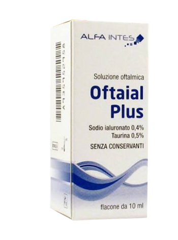 SOLUZIONE OFTALMICA OFTAIAL PLUS ACIDO IALURONICO 0,4% E TAURINA 10ML - Farmacia De Pasquale