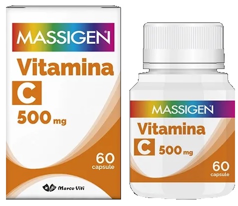 MASSIGEN C VITI 500MG DI VITAMINA C 60 CAPSULE - Farmacia De Pasquale