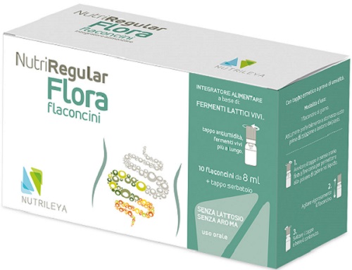 NUTRIREGULAR FLORA 10 FLACONCINI 8 ML - Farmacia De Pasquale