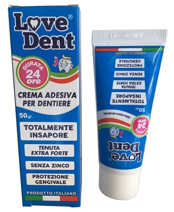 LOVE DENT CREMA ADESIVA PER DENTIERE 50 G - Farmacia De Pasquale