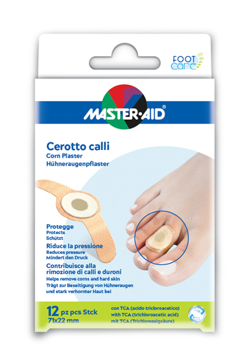 CEROTTO CALLIFUGO MASTER-AID FOOTCARE 71X22 MM 12 PEZZI B2 - Farmacia De Pasquale