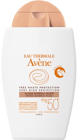 EAU THERMALE AVENE SOLARE FLUIDO MINERALE 50+ COLORATO 40 ML - Farmacia De Pasquale