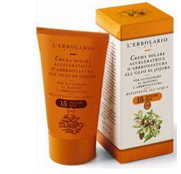 CREMA ACCELERATRICE D'ABBRONZATURA OLIO DI JOJOBA SPF15 125 ML - Farmacia De Pasquale