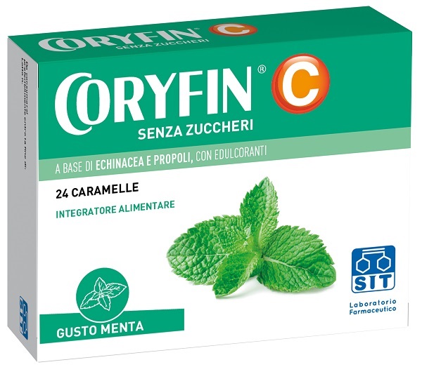 CORYFIN C SENZA ZUCCHERO MENTOLO 48 G - Farmacia De Pasquale