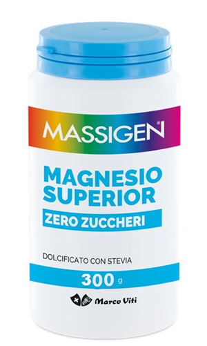 MASSIGEN MAGNESIO SUPERIOR ZERO ZUCCHERI 300 G - Farmacia De Pasquale