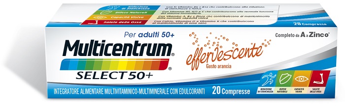 MULTICENTRUM SELECT EFFERVESCENTE 20 COMPRESSE - Farmacia De Pasquale
