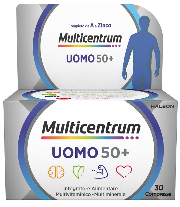 MULTICENTRUM UOMO 50+ 30 COMPRESSE - Farmacia De Pasquale