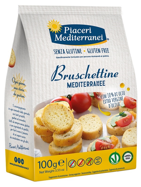 PIACERI MEDITERRANEI BRUSCHETTINE 100 G - Farmacia De Pasquale