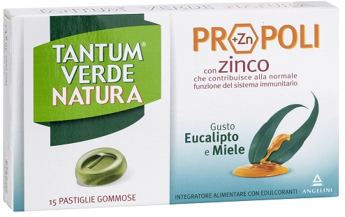TANTUM VERDE NATURA PASTIGLIE GOMMOSE EUCALIPTO & MIELE 30 G - Farmacia De Pasquale