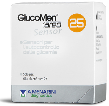 STRISCE MISURAZIONE GLICEMIA GLUCOMEN AREO SENSOR 25 PEZZI - Farmacia De Pasquale