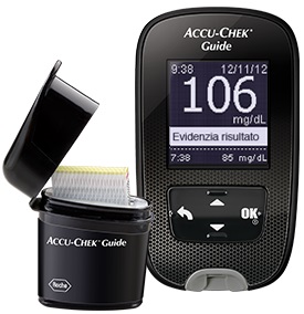 KIT GLUCOMETRO ACCU-CHEK GUIDE MG/DL + PUNGIDITO FASTCLIX - Farmacia De Pasquale
