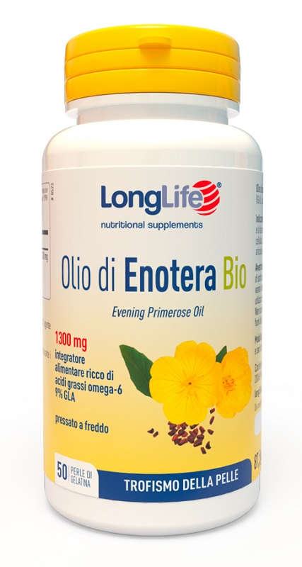 LONGLIFE OLIO ENOTERA BIO 1300 MG 50 PERLE IN GELATINA - Farmacia De Pasquale