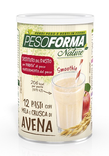 PESOFORMA NATURE SMOOTHIE MELA E CRUSCA AVENA 12 PASTI 420 G - Farmacia De Pasquale