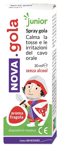 NOVA GOLA SPRAY JUNIOR FRAGOLA 30 ML - Farmacia De Pasquale