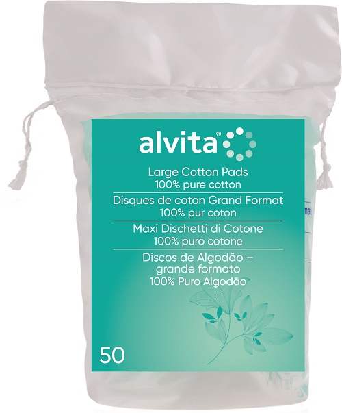 ALVITA MAXI DISCHETTI DI COTONE 100% PURO COTONE 50 PEZZI - Farmacia De Pasquale