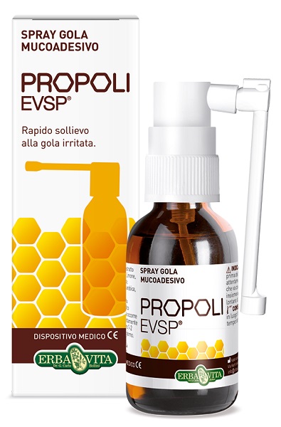 PROPOLI EVSP SPRAY GOLA MUCOADESIVO SENZA ALCOL 20ML - Farmacia De Pasquale