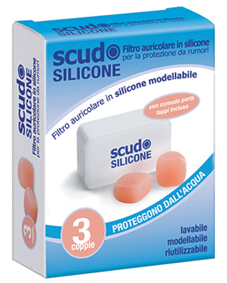 TAPPO AURICOLARE EARPLUG SCUDO IN SILICONE 3 COPPIE 6 PEZZI ARTICOLO 7EN091 - Farmacia De Pasquale