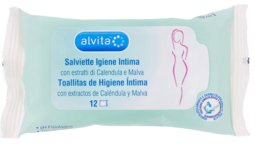 ALVITA SALVIETTE IGIENE INTIMA 12 PEZZI - Farmacia De Pasquale