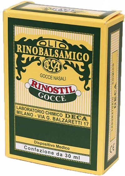 RINOSTIL GOCCE NASALI FLACONE 30ML OLIO RINOBALSAMICO PER LAPROTEZIONE DELLA MUCOSA NASALE E LA PULIZIA DELLE FOSSE NASALI - Farmacia De Pasquale