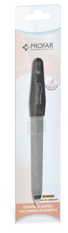 PROFAR LIMETTA ACCIAIO MANICO IN PLASTICA - Farmacia De Pasquale