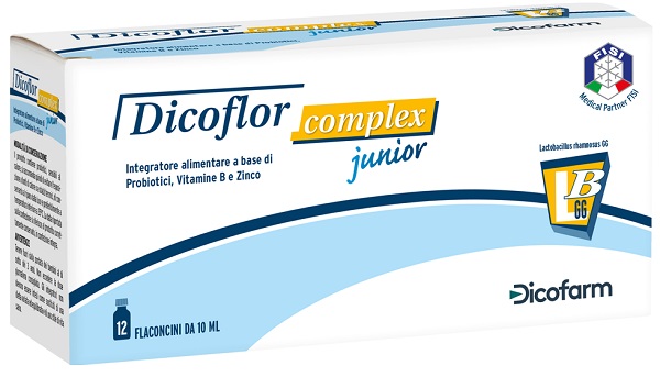 DICOFLOR COMPLEX JUNIOR 12 FLACONI DA 10 ML - Farmacia De Pasquale