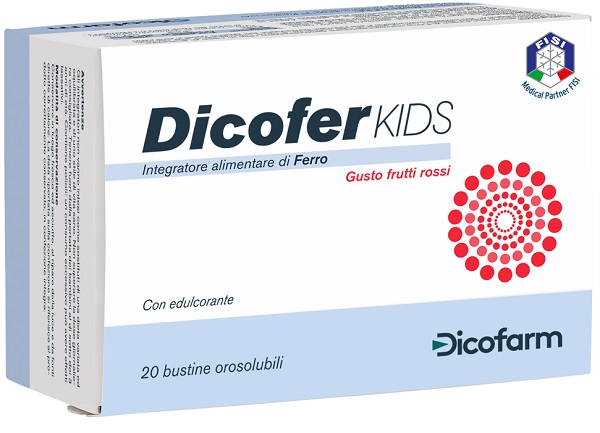 DICOFER KIDS 20 BUSTINE OROSOLUBILI - Farmacia De Pasquale