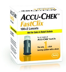 LANCETTE PUNGIDITO ACCU-CHEK FASTCLIX 100 + 2 PEZZI - Farmacia De Pasquale