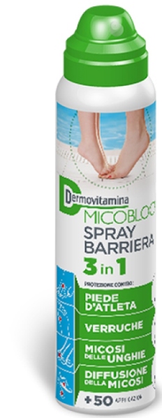 DERMOVITAMINA MICOBLOCK SPRAY BARRIERA 3 IN 1 PIEDE D'ATLETA 100 ML - Farmacia De Pasquale