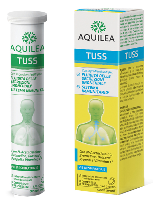 AQUILEA TUSS 15 COMPRESSE EFFERVESCENTI 90 G - Farmacia De Pasquale