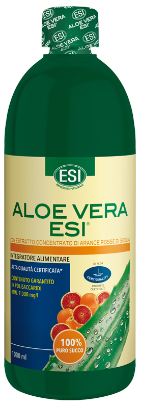 ESI ALOE SUCCO ARANCIA ROSSA 1000 ML - Farmacia De Pasquale