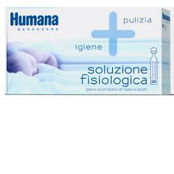HUMANA SOLUZIONE FISIOLOGICA MONODOSE, 20 FLACONCINI DA 5ML - Farmacia De Pasquale
