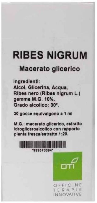 RIBES NIGRUM MACERATO GLICERICO 10% GOCCE 100ML - Farmacia De Pasquale