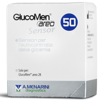 STRISCE MISURAZIONE GLICEMIA GLUCOMEN AREO SENSOR 50 PEZZI - Farmacia De Pasquale