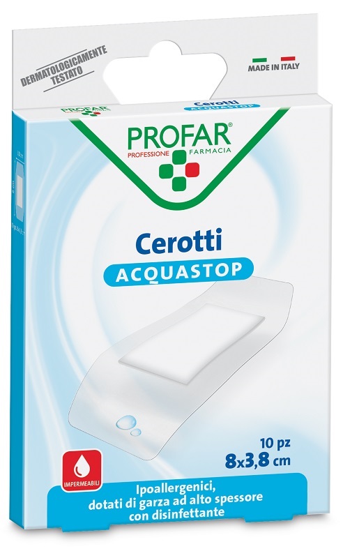 CEROTTO ACQUASTOP SUPER 8X3,8 CM PROFAR 10 PEZZI - Farmacia De Pasquale