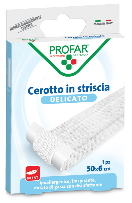 CEROTTO TESSUTO NON TESSUTO DELICATO 1 STRISCIA 50X6 CM PROFAR - Farmacia De Pasquale