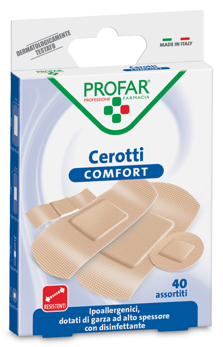 CEROTTO COMFORT ASSORTITI 40 PEZZI PROFAR - Farmacia De Pasquale