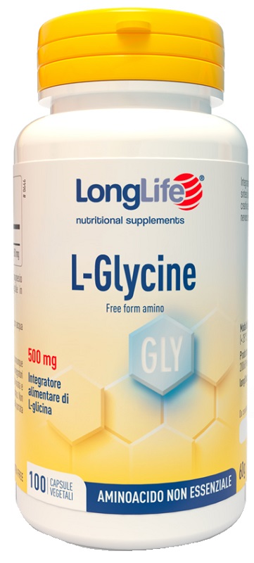 LONGLIFE L-GLYCINE 500 MG 100 CAPSULE VEGETALI - Farmacia De Pasquale