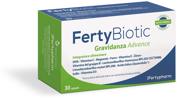 FERTYBIOTIC GRAVIDANZA ADVANCE 30 CAPSULE DA 1,15 G - Farmacia De Pasquale