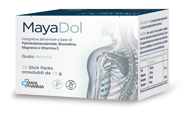 MAYADOL 30 STICK PACKS OROSOLUBILI DA 1,9 G GUSTO ARANCIA SENZA GLUTINE SENZA LATTOSIO - Farmacia De Pasquale