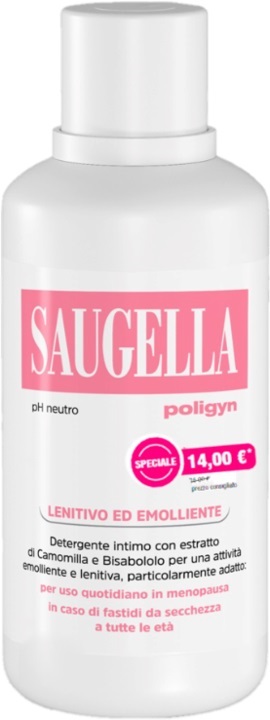 SAUGELLA POLIGYN PH NEUTRO LENITIVO ED EMOLLIENTE 500 ML TAGLIO PREZZO - Farmacia De Pasquale