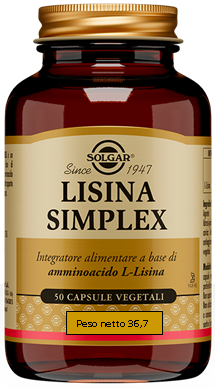 LISINA SIMPLEX 50 CAPSULE VEGETALI - Farmacia De Pasquale