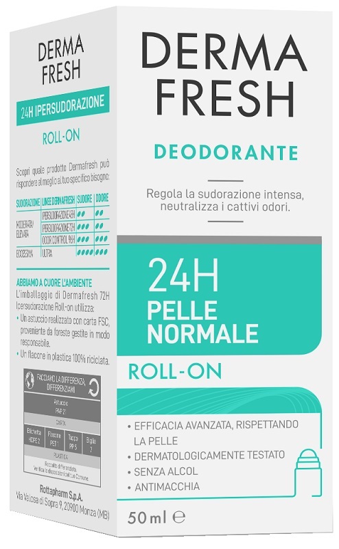 DERMAFRESH 24H PELLE NORMALE ROLL ON 50 ML - Farmacia De Pasquale