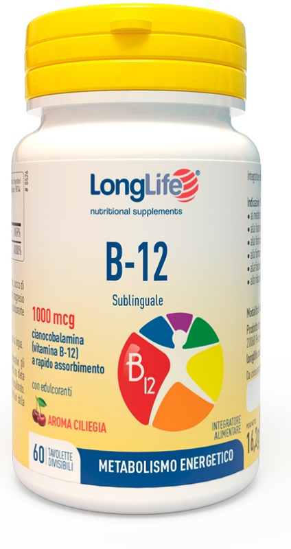 LONGLIFE B12 1000 MCG 60 TAVOLETTE - Farmacia De Pasquale