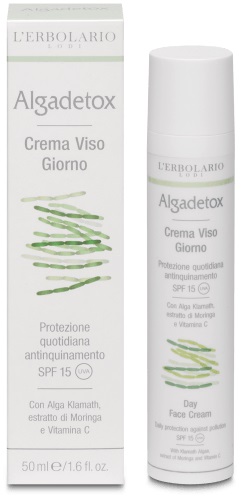ALGADETOX CREMA VISO GIORNO PROTEZIONE QUOTIDIANA ANTINQUINAMENTO SPF15 50 ML - Farmacia De Pasquale
