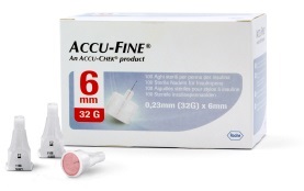 AGO PER PENNA DA INSULINA ACCU-FINE PEN NEEDLE ACCU-CHEK GAUGE 32 X 6MM 100 PEZZI - Farmacia De Pasquale