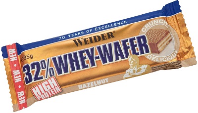 WEIDER 32% WHEY BARRETTA WAFER NOCCIOLA 35 G - Farmacia De Pasquale